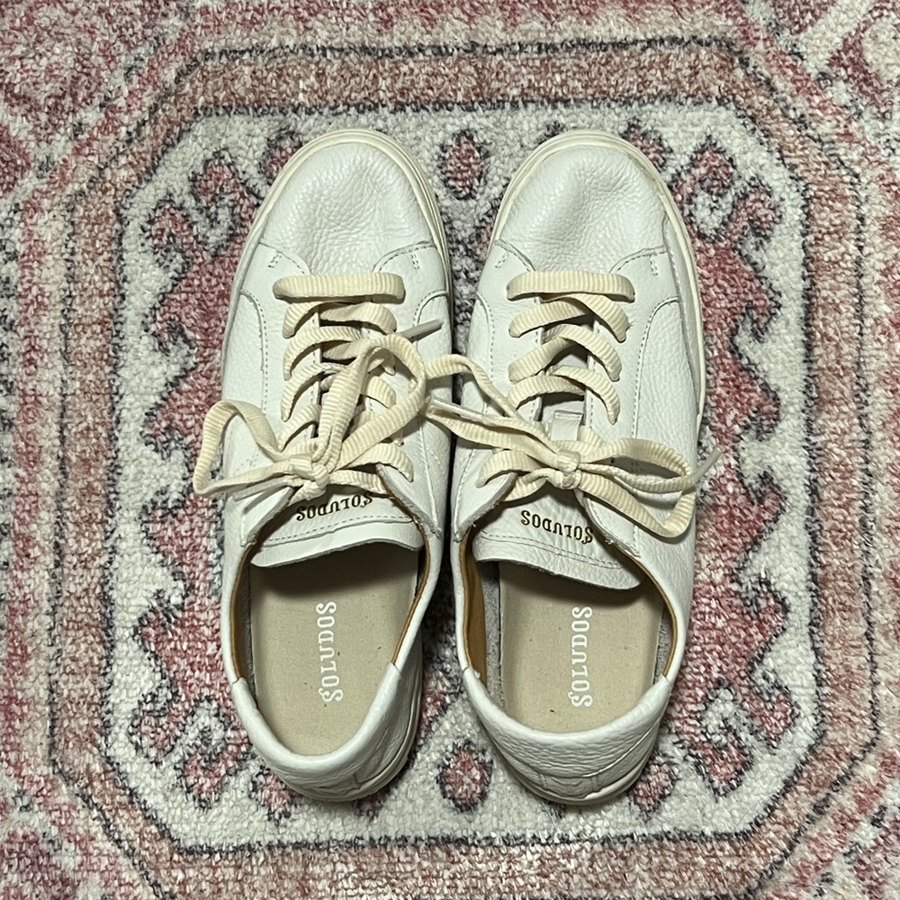 Soludos Ibiza platform leather sneakers